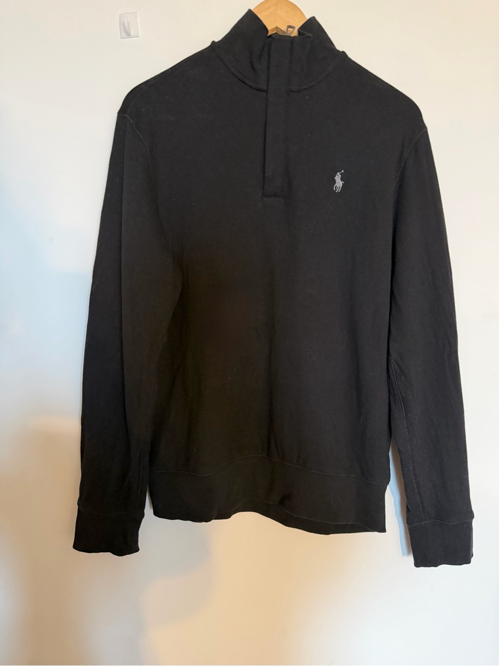 Polo by Ralph Lauren Black Quarter-Zip Pullover